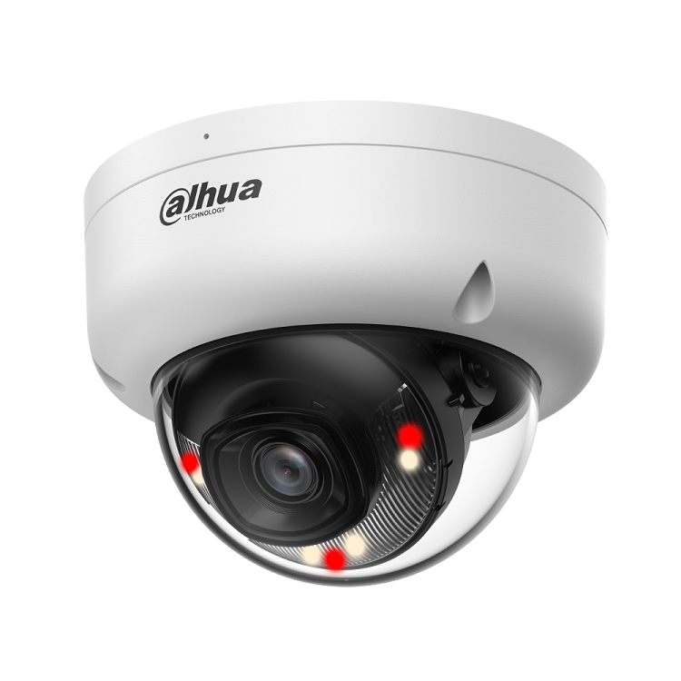 DAHUA 4MP IPC-HDBW1439E1-A-IL-0280B-S6  SMART DUAL LIGHT DOME IP CAMERA IP67