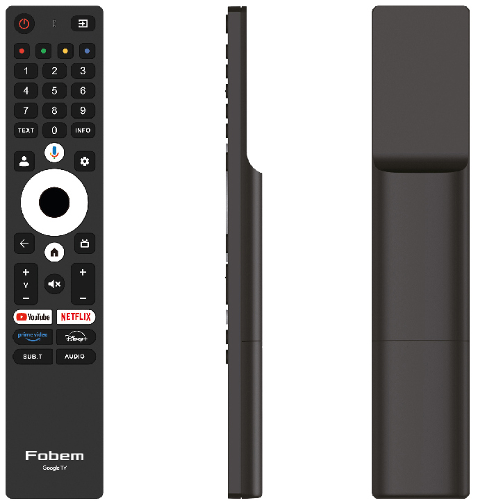 Τηλεχειριστήριο για Τηλεόραση FOBEM GoogleTV