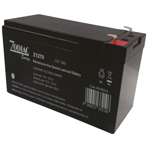 Μπαταρία ZODIAC Power VRLA AGM battery 12V 7Ah (4.8mm)
